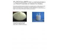 Flocculanti per la separazione e la precipitazione di fanghi filtrabili